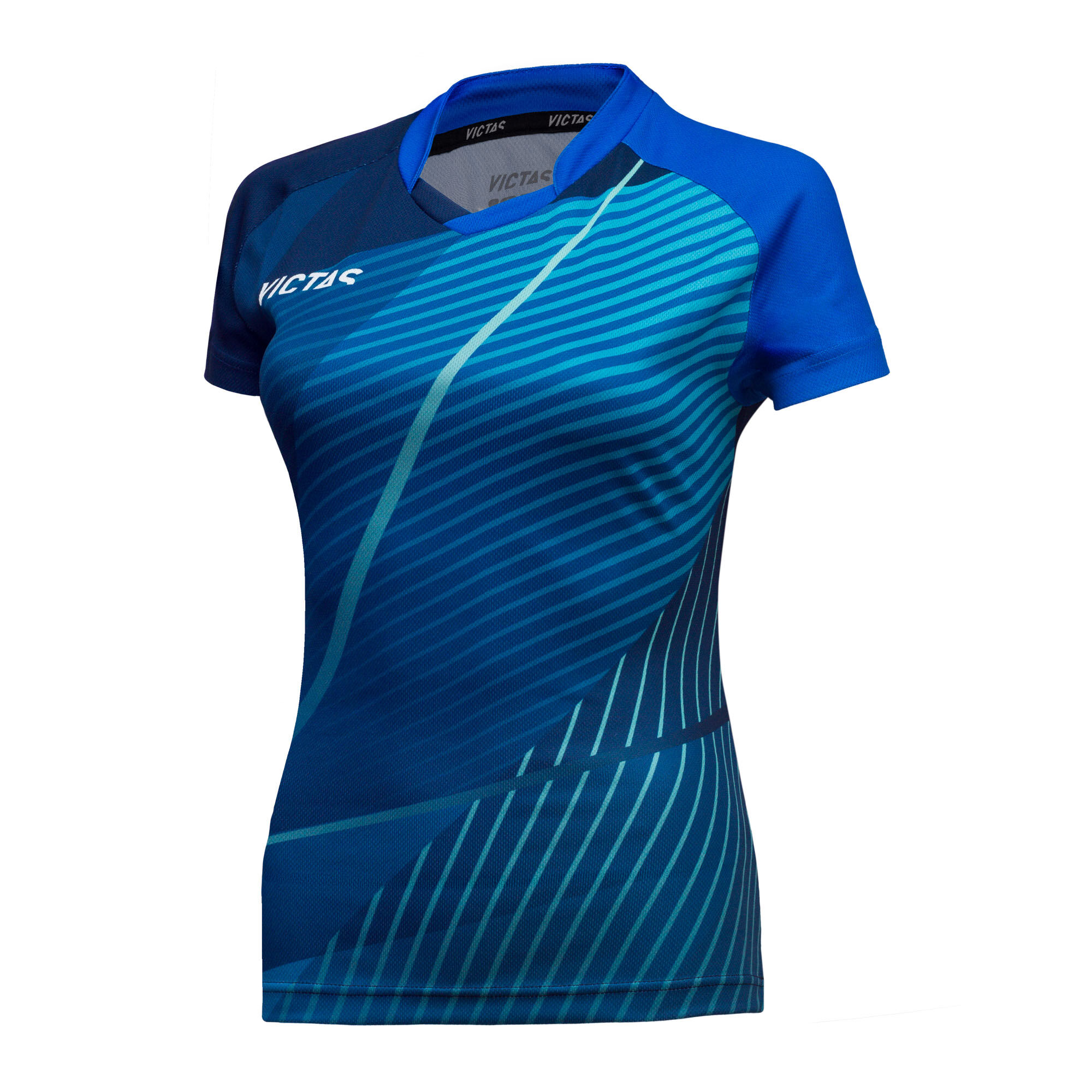 Victas V-Ladyshirt 237 blau