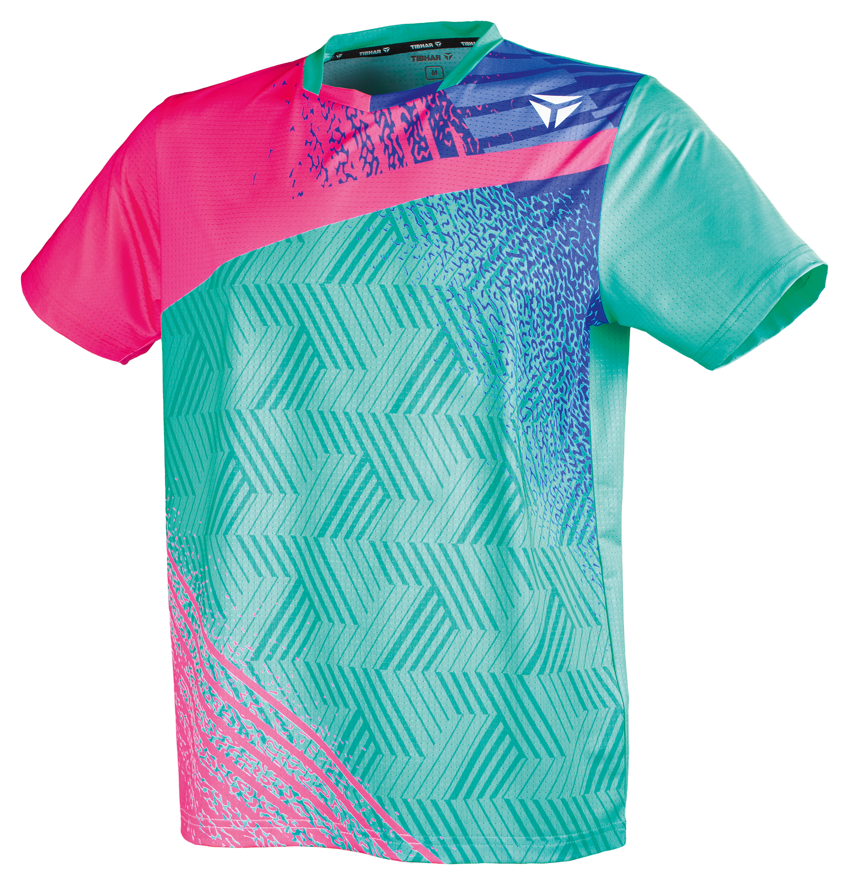 Tibhar TT-Shirt Paint türkis/pink
