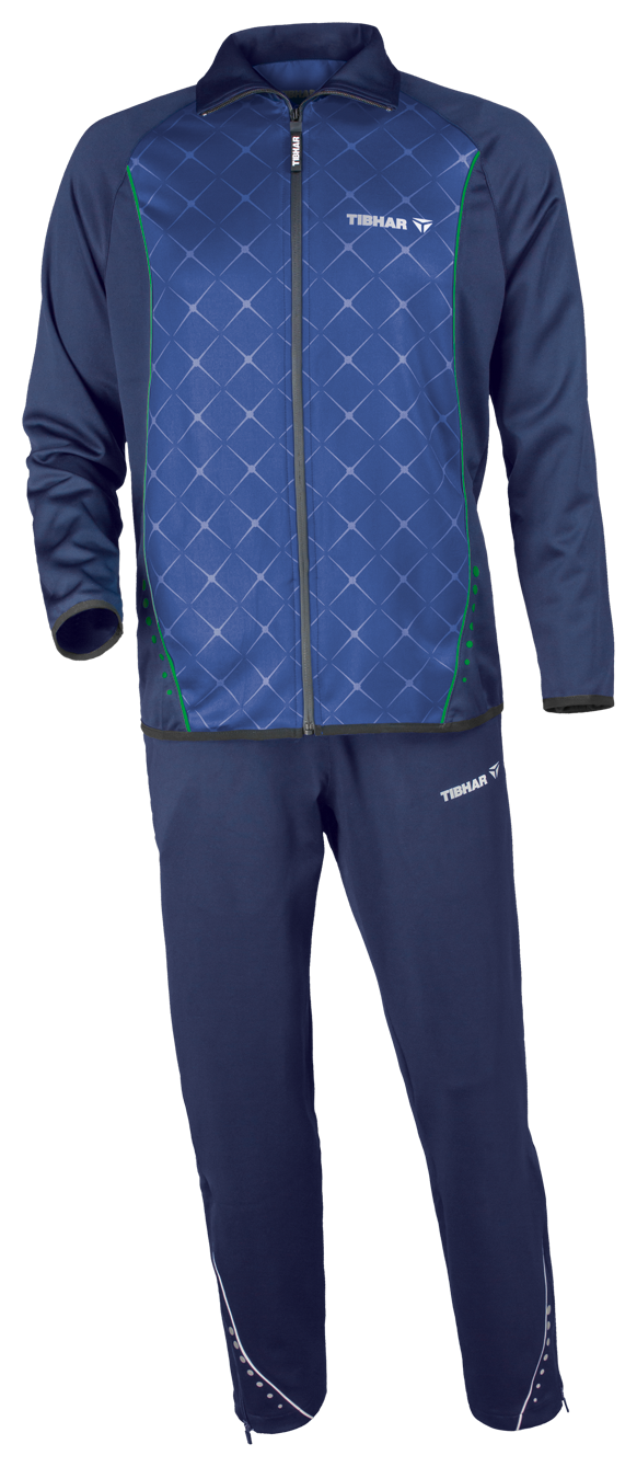 Tibhar Anzug Pulse anthrazit/marine inkl. Druck (Vereinsname und Spielername)