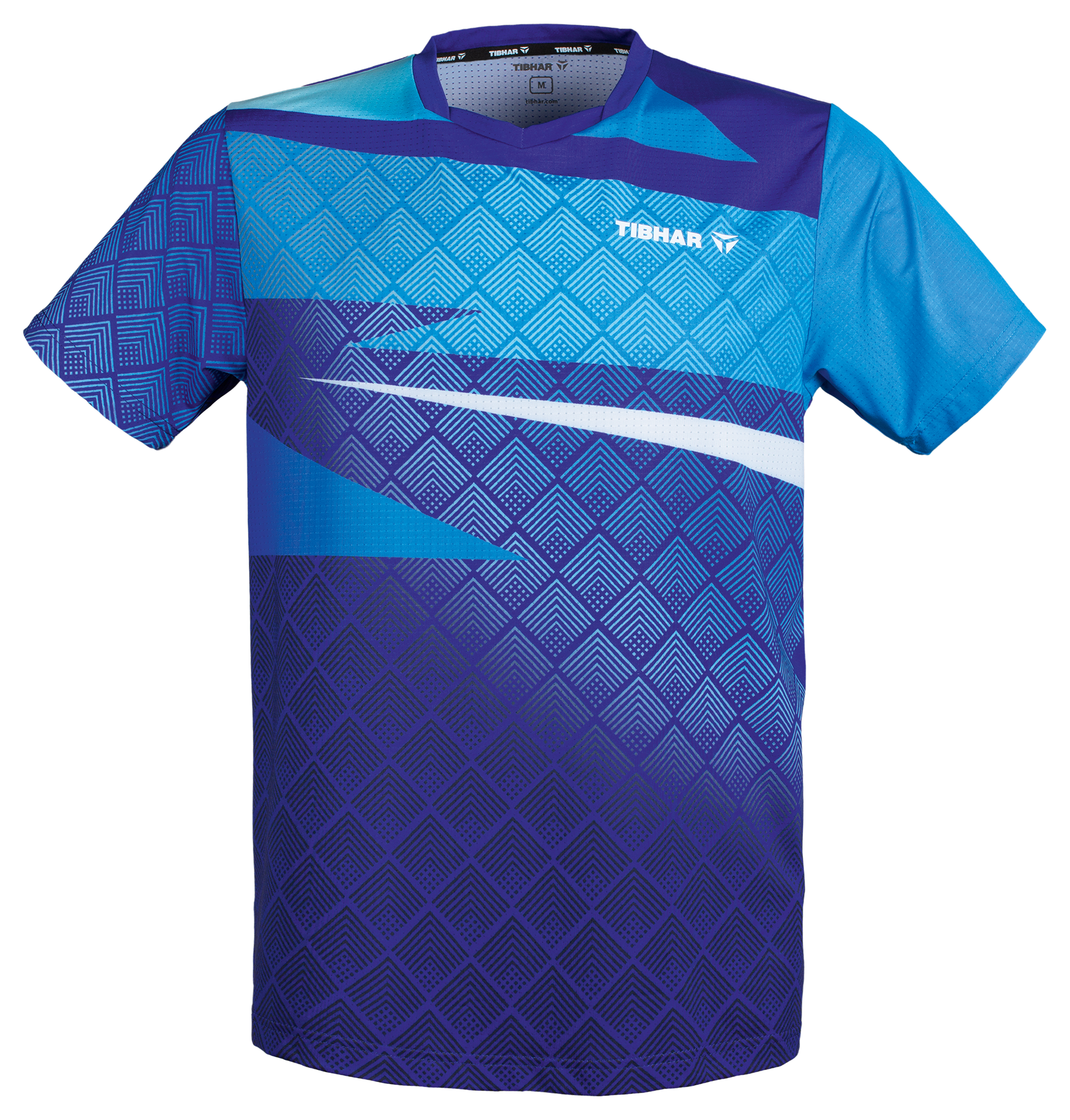 Tibhar TT-Shirt Corner royalblau/hellblau